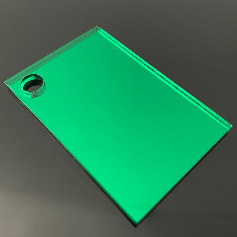 3mm Green Mirror Acrylic Sheet | A5 - A1 Sizes.| Perspex | Sheet