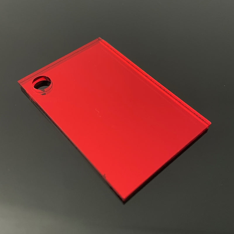 3mm Red Mirror Acrylic Sheet | A5 - A1 Sizes. | Perspex | Sheet