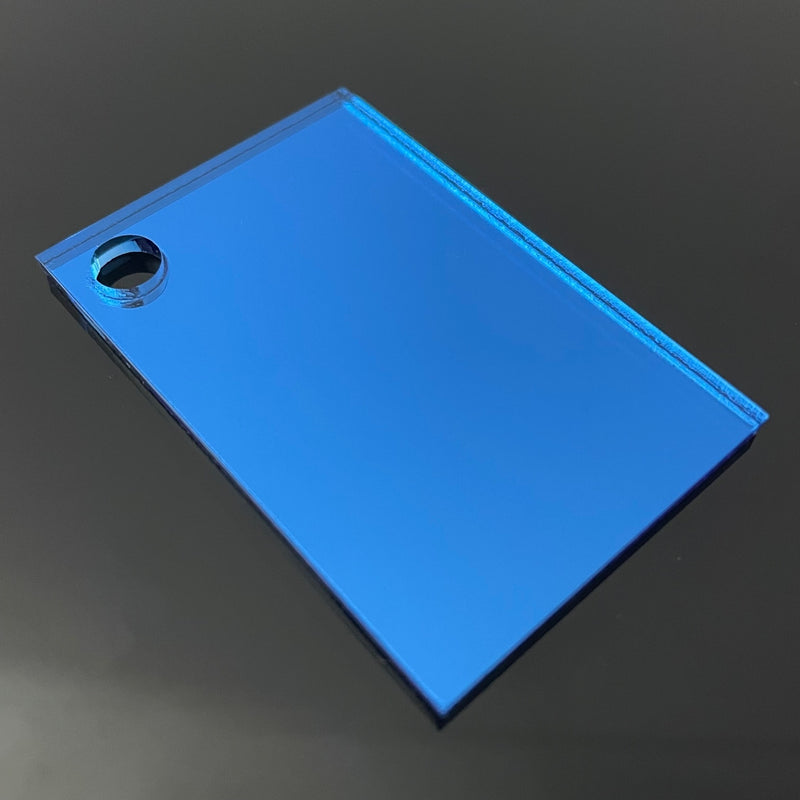 3mm Sky Blue Mirror Acrylic Sheet | A5 - A1 Sizes. | Perspex | Sheet