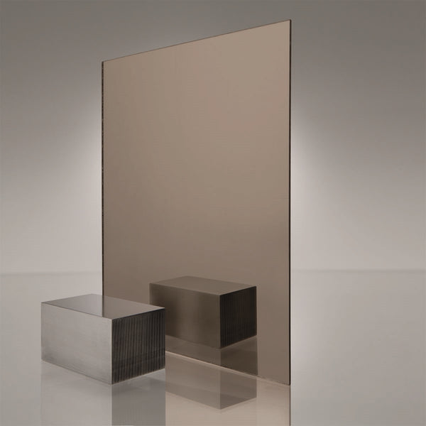 A5 Bronze Coloured Mirror Acrylic Sheet | 210mm x 148mm x 3mm | Perspex | Panel | Plexiglass