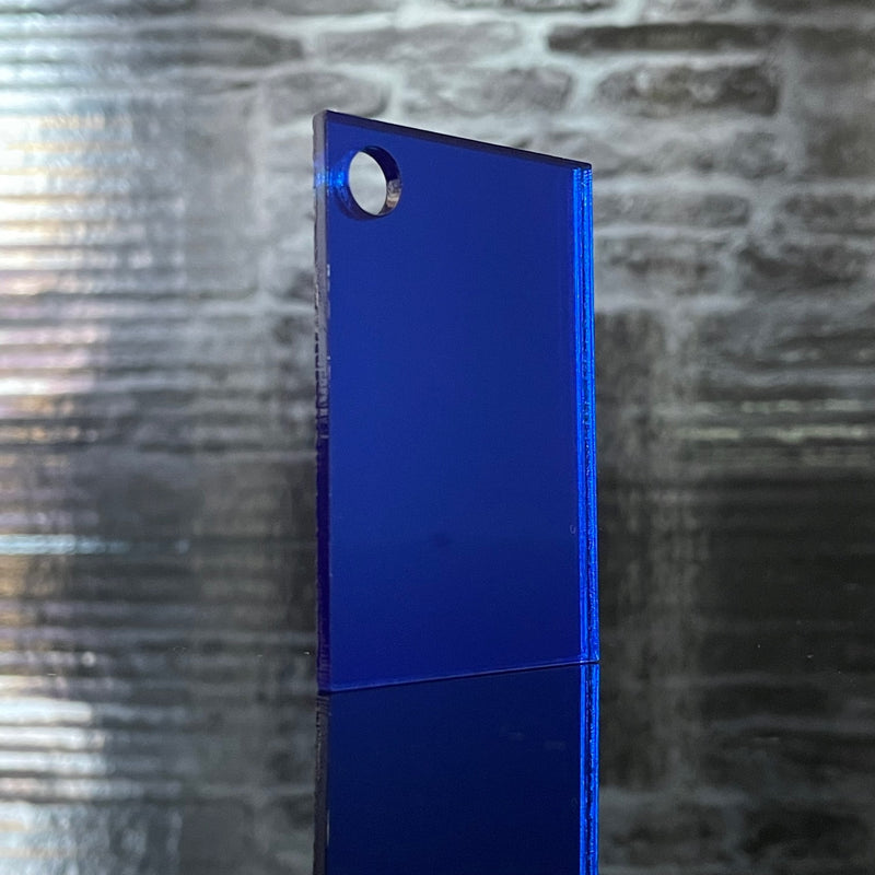 A4 Dark Blue Coloured Mirror Acrylic Sheet | 297mm x 210mm x 3mm | Perspex | Panel | Plexiglass