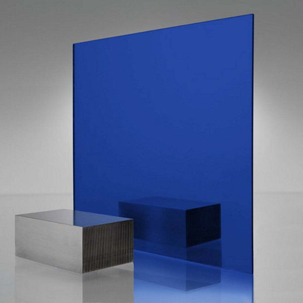 A4 Dark Blue Coloured Mirror Acrylic Sheet | 297mm x 210mm x 3mm | Perspex | Panel | Plexiglass