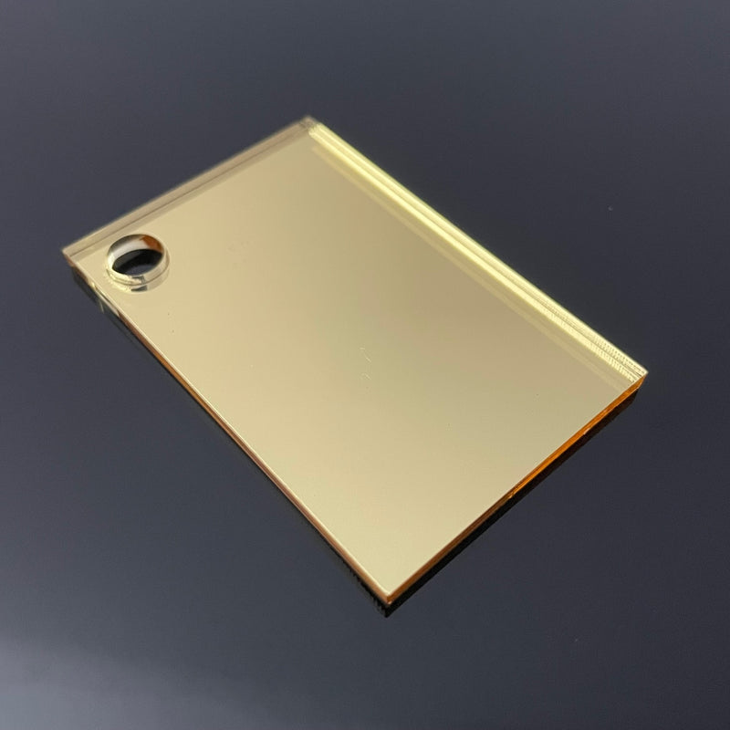 A4 Gold Coloured Mirror Acrylic Sheet | 297mm x 210mm x 3mm | Perspex | Panel | Plexiglass