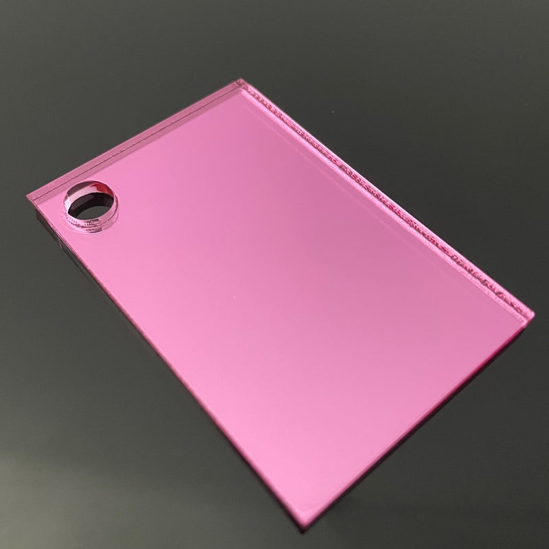 A3 Pink Coloured Mirror Acrylic Sheet | 420mm x 297mm x 3mm | Perspex | Panel | Plexiglass