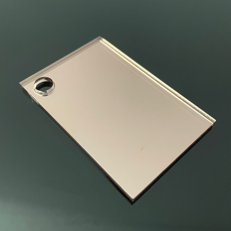 A3 Rose Gold Coloured Mirror Acrylic Sheet | 420mm x 297mm x 3mm | Perspex | Panel | Plexiglass