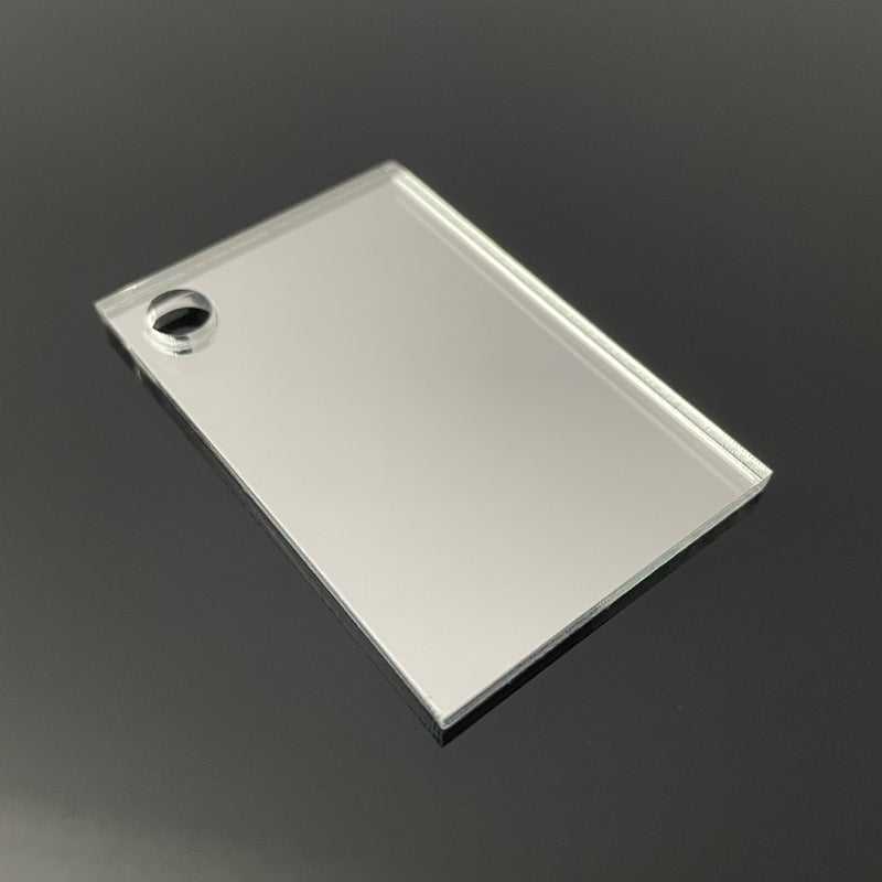 A5 Silver Coloured Mirror Acrylic Sheet | 210mm x 148mm x 3mm | Perspex | Panel | Plexiglass