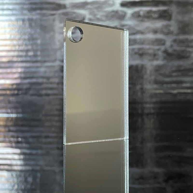 A5 Silver Coloured Mirror Acrylic Sheet | 210mm x 148mm x 3mm | Perspex | Panel | Plexiglass