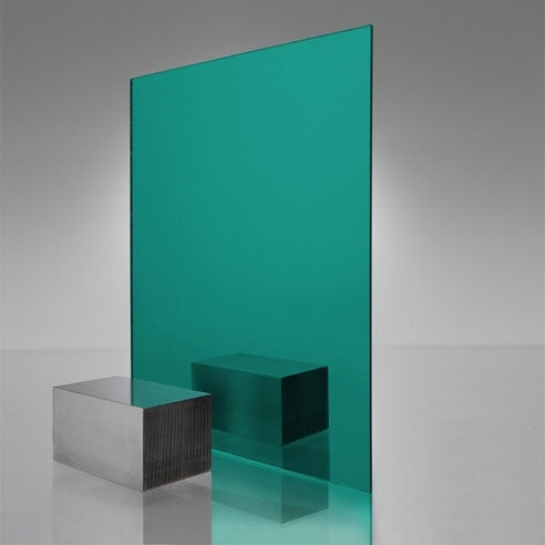 A4 Teal Coloured Mirror Acrylic Sheet | 420mm x 297mm x 3mm | Perspex | Panel | Plexiglass