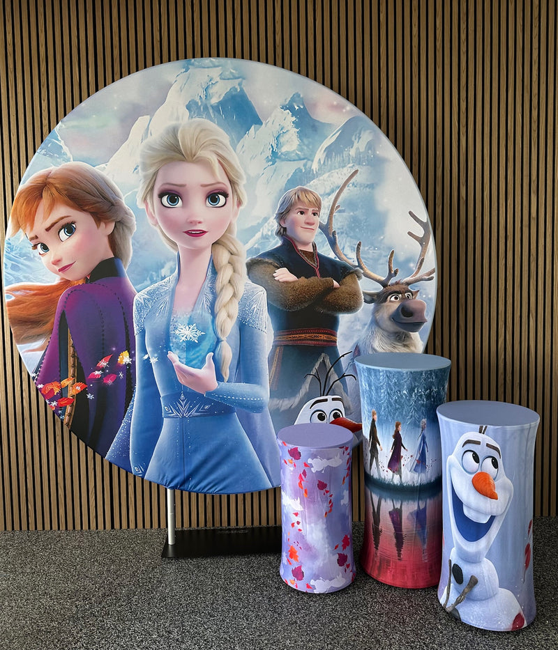 Frozen Party Backdrop (2m Diameter)