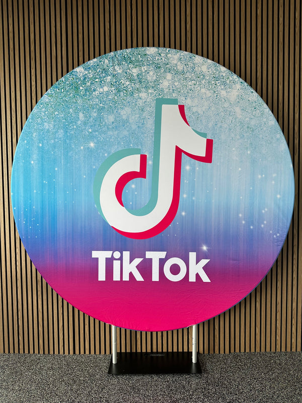 Tik Tok Party Backdrop (2m Diameter)