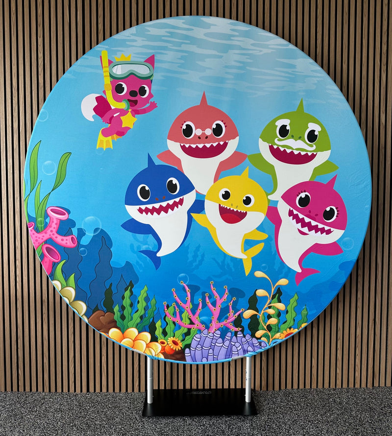 Baby Shark Party Backdrop (2m Diameter)