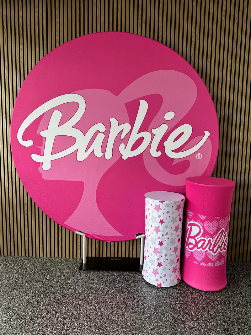 Barbie Party Backdrop (2m Diameter)