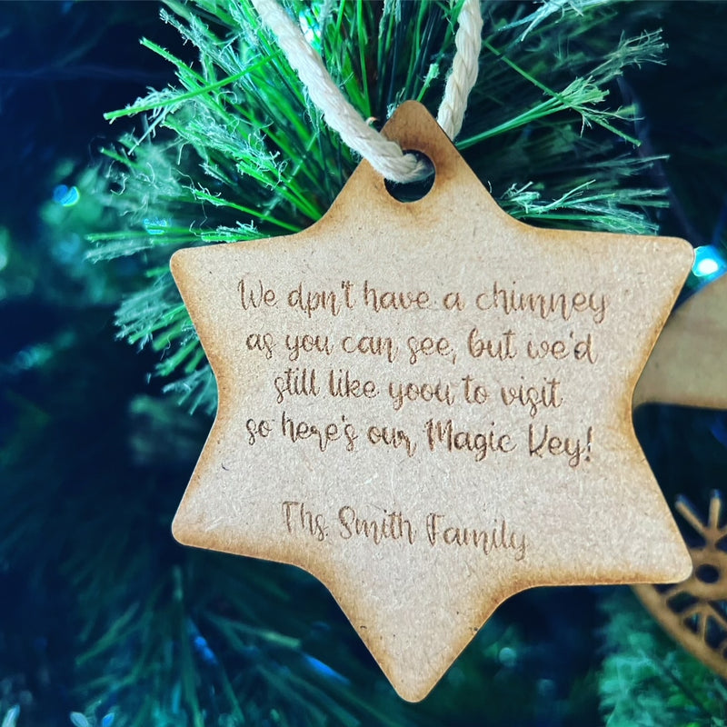 PERSONALISED CHRISTMAS BAUBLE ORNAMENT | HANGER | DOCORATION | XMAS | CUSTOM | PLYWOOD |