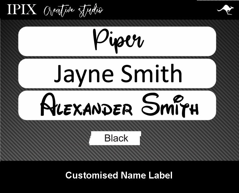 100 x Kids Pencil / Pen / Stationary Name Labels | 30mm x 7mm School | Personalised | Sticker