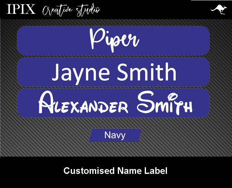 100 x Kids Pencil / Pen / Stationary Name Labels | 30mm x 7mm School | Personalised | Sticker