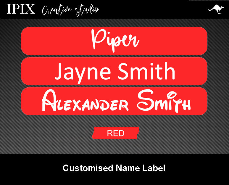 100 x Kids Pencil / Pen / Stationary Name Labels | 30mm x 7mm School | Personalised | Sticker