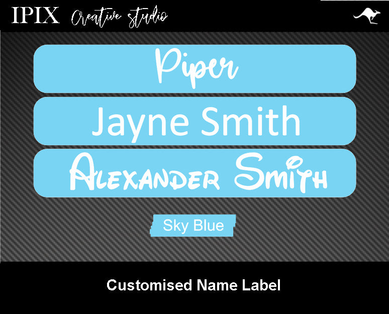 100 x Kids Pencil / Pen / Stationary Name Labels | 30mm x 7mm School | Personalised | Sticker