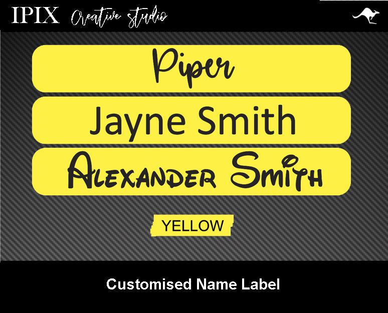 100 x Kids Pencil / Pen / Stationary Name Labels | 30mm x 7mm School | Personalised | Sticker