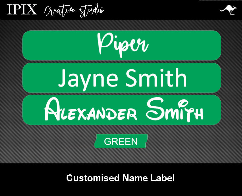 25 x Kids School Stationary Name Labels | 50mm x 15mm | Book | Personalised | Sticker | Decal