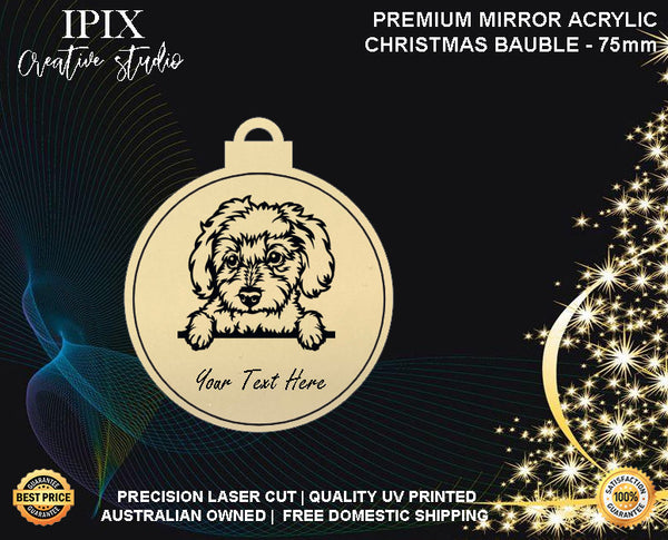 Personalised Acrylic Christmas Dog Bauble - MALTESE | Premium | Xmas | Pet | Festive | Season