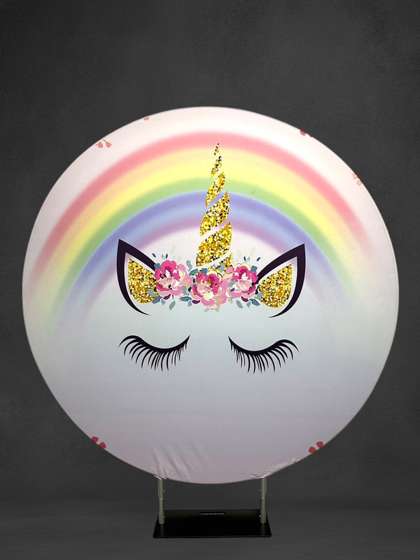 Unicorn Party Backdrop #1 (2m Diameter)