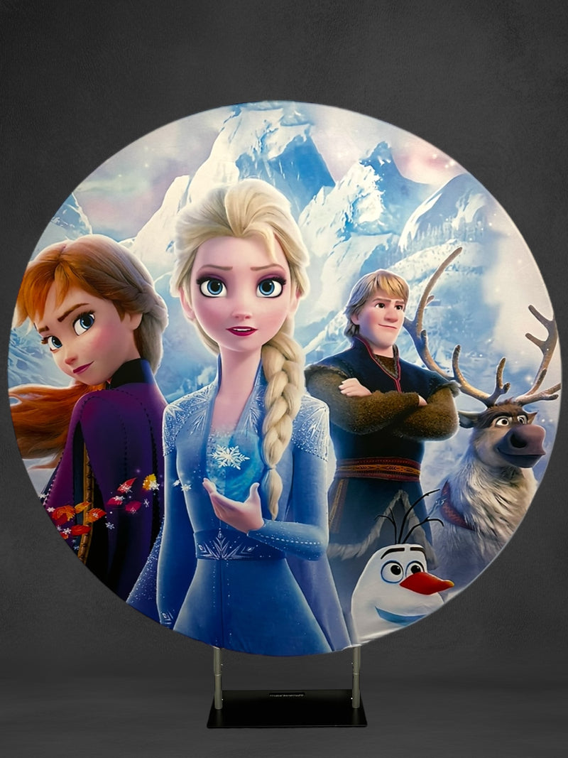 Frozen Party Backdrop (2m Diameter)