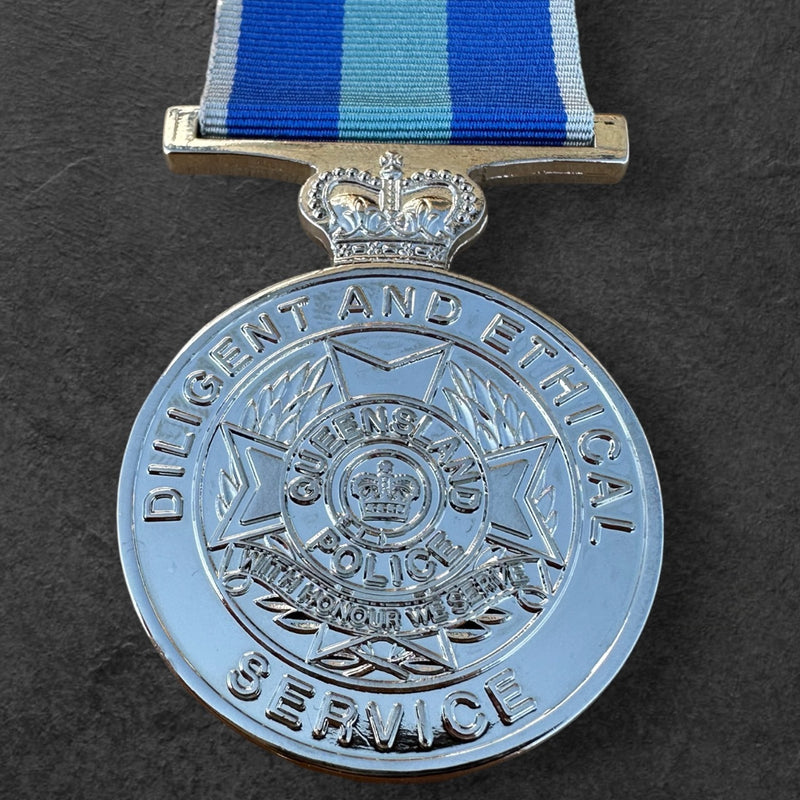 QPS Diligent & Ethical Service Medal | Full Size | Service