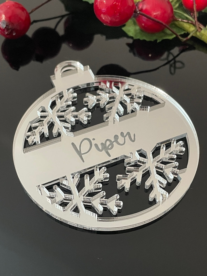 Personalised Acrylic Christmas Bauble