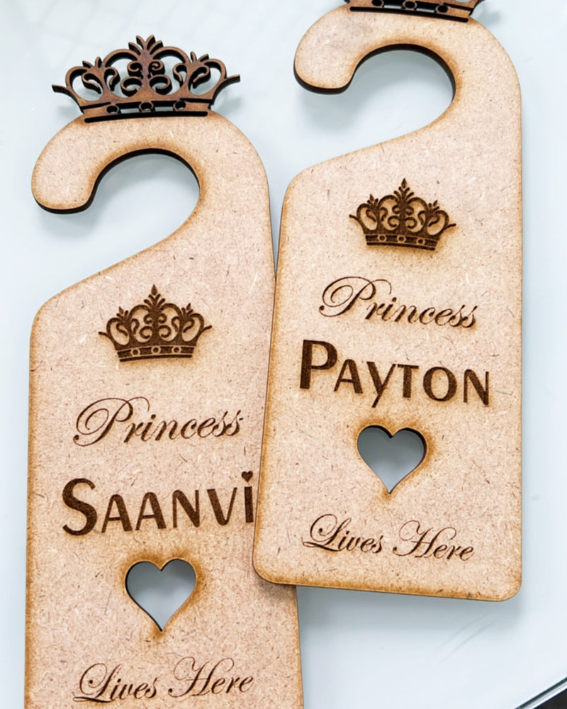 Personalised Princess Door Hanger